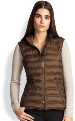 Burberry Brit Cranstead Puffer Vest, $495 | Saks Fifth Avenue | Lookastic