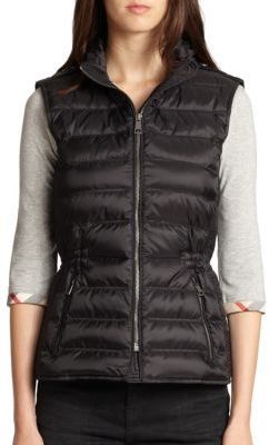 Burberry Brit Cranstead Puffer Vest, $595 | Saks Fifth Avenue | Lookastic