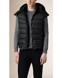 Burberry Down Filled Gilet With Detachable Hood