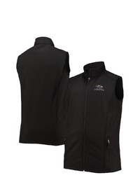 Dunbrooke Heathered Charcoal Baltimore Ravens Big Tall Archer Softshell Full Zip Vest In Heather Charcoal At Nordstrom
