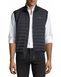 Moncler Maglia Quilted Tricot Gilet