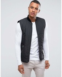 Solid Quilted Longline Vest