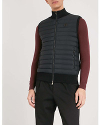 Moncler Quilted Shell And Knitted Gilet
