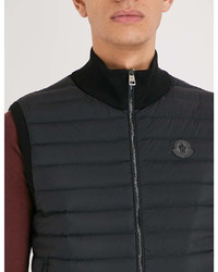 Moncler Quilted Shell And Knitted Gilet
