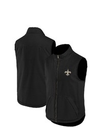 NFL X DARIUS RUCKE R Collection By Fanatics Black New Orleans Saints Full Zip Vest At Nordstrom