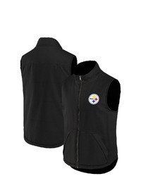NFL X DARIUS RUCKE R Collection By Fanatics Black Pittsburgh Ers Full Zip Vest At Nordstrom