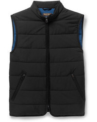 Loro Piana Storm System Suede Trimmed Quilted Gilet