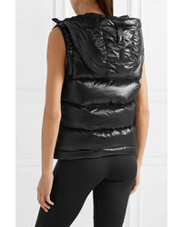 Templa Nano Hooded Tech Jersey And Quilted Shell Down Gilet Black