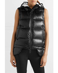 Templa Nano Hooded Tech Jersey And Quilted Shell Down Gilet Black