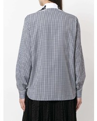 N°21 N21 Oversized Collar Gingham Shirt