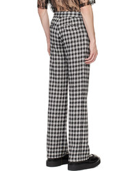Anna Sui Black Gingham Trousers