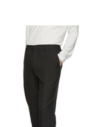BOSS Black And Grey Check Paco Trousers