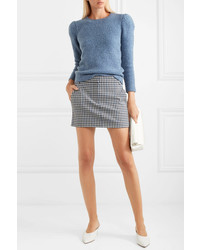 Tibi Gingham Twill Mini Skirt