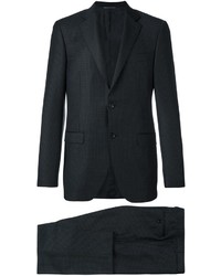 Black Gingham Wool Suit