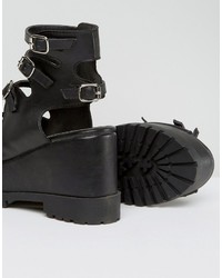 Asos Taxi Gladiator Chunky Wedges
