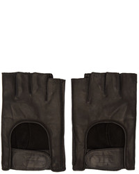 11 By Boris Bidjan Saberi Black Fingerless Gloves