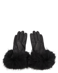 Mackage Black Fur Witty Gloves