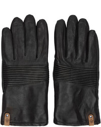 Mackage Black Lambskin Gunner Gloves