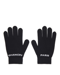 Givenchy Black Logo Gloves