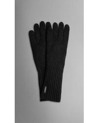 Burberry Cashmere Blend Touch Screen Gloves