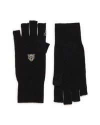 LITA by Ciara Fingerless Cashmere Gloves In Black At Nordstrom