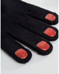 Monki Nail Design Gloves With Touch Screen