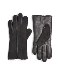 UGG Seam Detail Shorty Genuine Shearling Gloves
