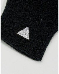 Asos Touchscreen Gloves With Triangle Logo