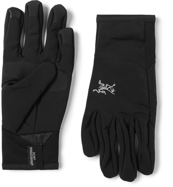 Arc'teryx Venta Leather Trimmed Stretch Jersey Gloves, $70 | | Lookastic