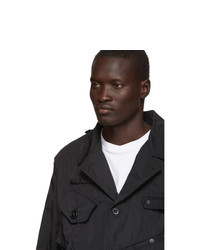 South2 West8 Black Gabardine Tenkara Shirt Jacket