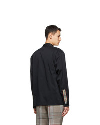 Burberry Black Icon Stripe Casual Shirt