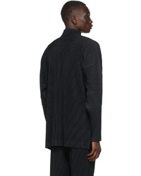 Homme Plissé Issey Miyake Black Monthly Color January Zip Up Cardigan