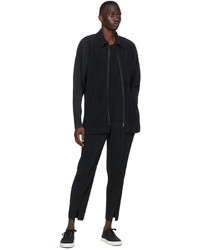 Homme Plissé Issey Miyake Black Monthly Color January Zip Up Cardigan