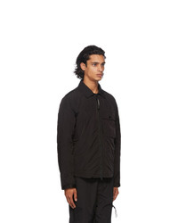 C.P. Company Black Nylon Cargo Over Shirt Jacket