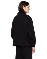 Les Tien Black Oversized Jacket