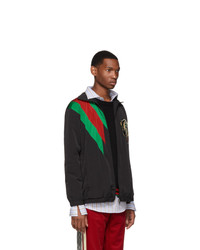 Gucci Black Oversized Panther Jacket