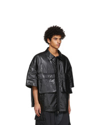 JERIH Black Padded Utility Jacket