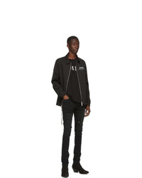 Amiri Black Pf20 Coaches Jacket