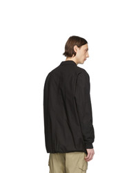 Stone Island Black Pullover Overshirt Jacket