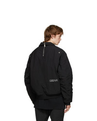 C2h4 Black Quilted Technical Jacket