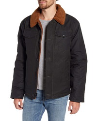 Schott NYC Faux Fur Collar Bomber Jacket