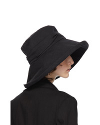 Ys Black Cloche Hat