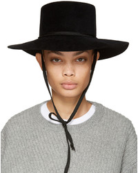 CLYDE Black Felt Gaucho Hat