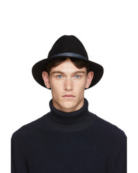 Giorgio Armani Black Felt Hat