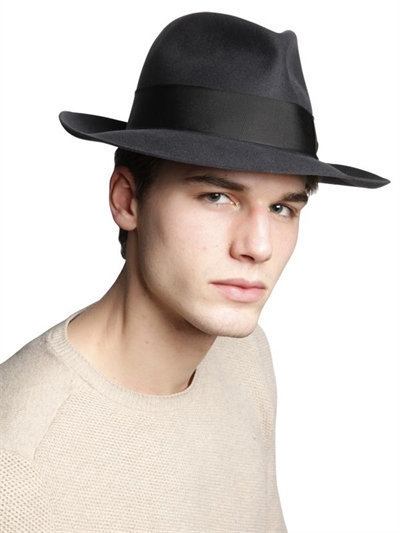 Borsalino Alessandria Fur Felt Large Brim Hat, $300 | LUISAVIAROMA 