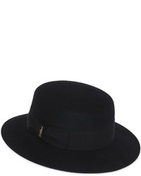 Borsalino Toledo Smooth Fur Felt Boater Style Hat
