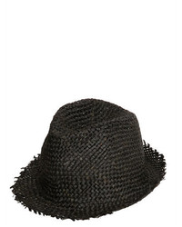 Isabel Benenato Papyrus Brimmed Woven Straw Hat