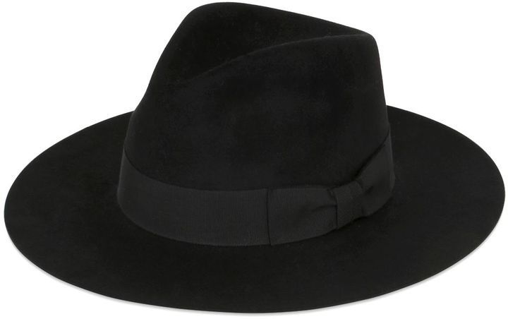 Saint Laurent Felt Fedora Hat in Black Save 52% Womens Mens Accessories Mens Hats 