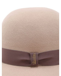 Borsalino Violet Wide Brimmed Felt Hat