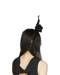 Maison Michel Black Heidi Rabbit Headband